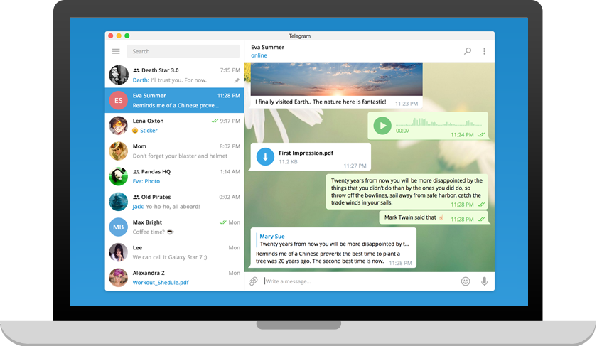 Telegram per Windows